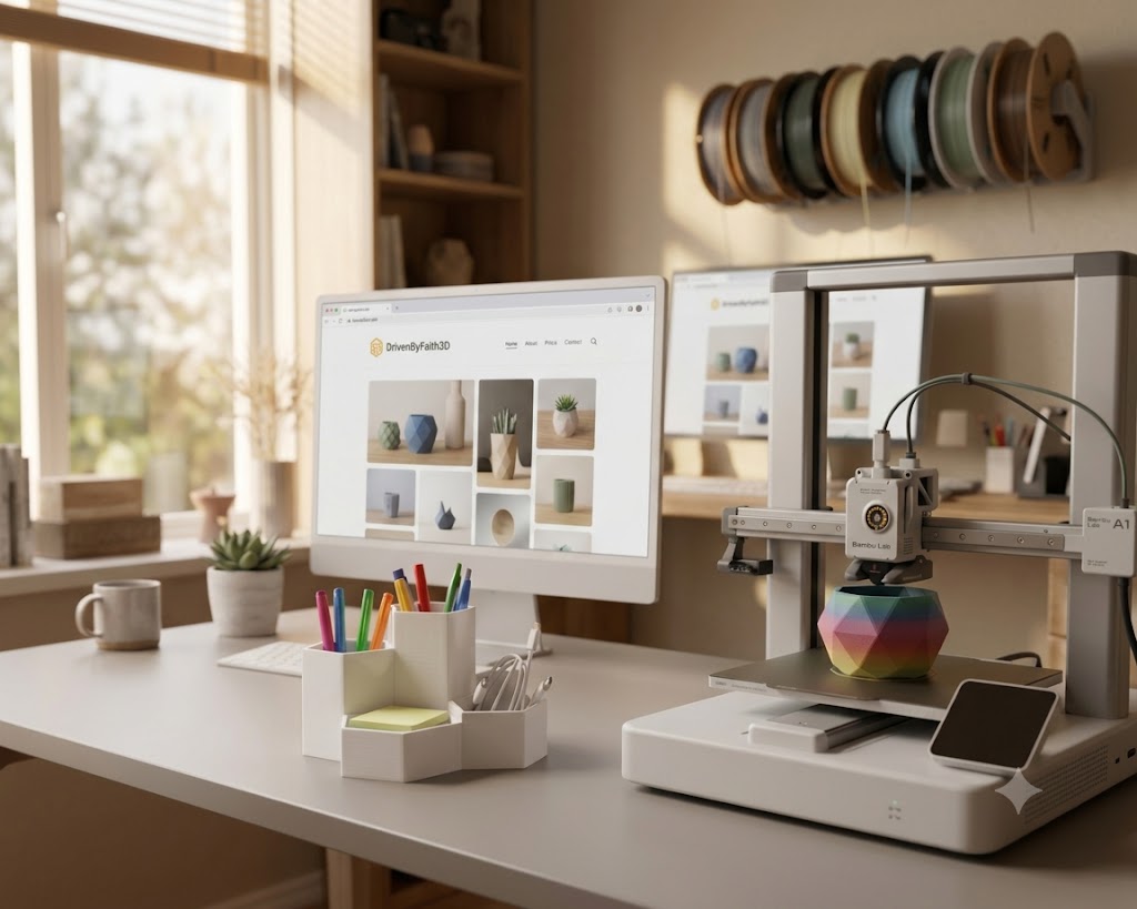3D printed desk organizers